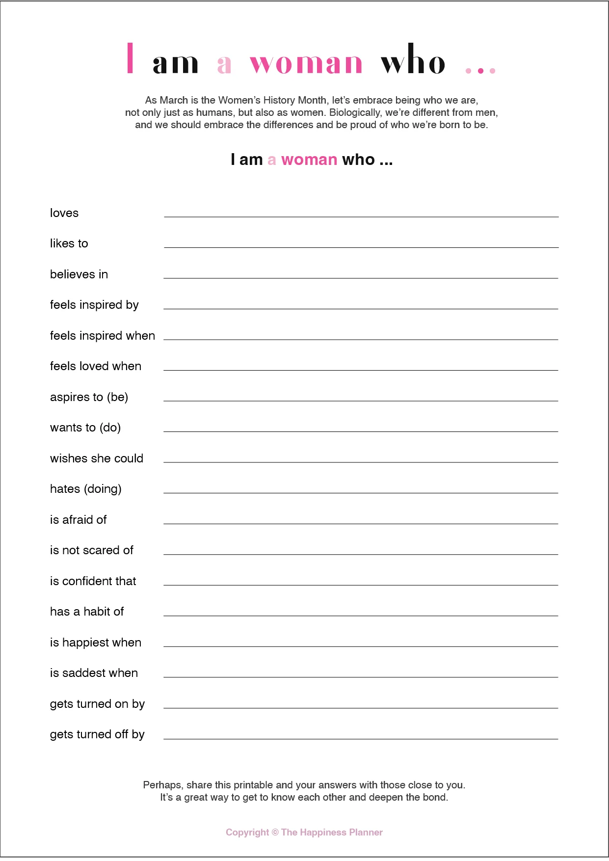 Printables: #Empowerment