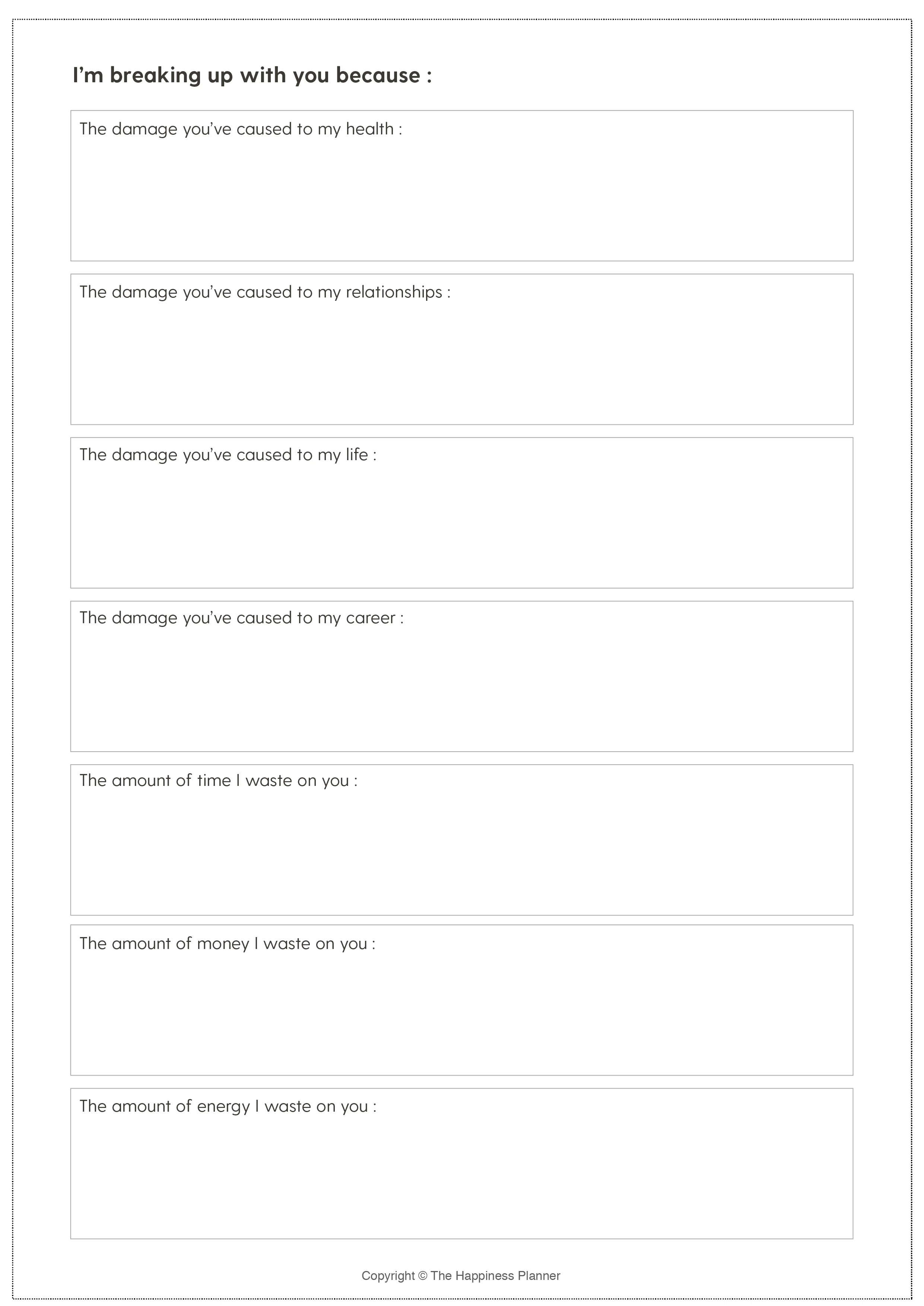 Printables: #Addiction