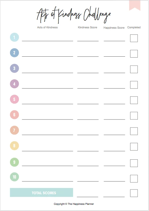 Printables: #Kindness