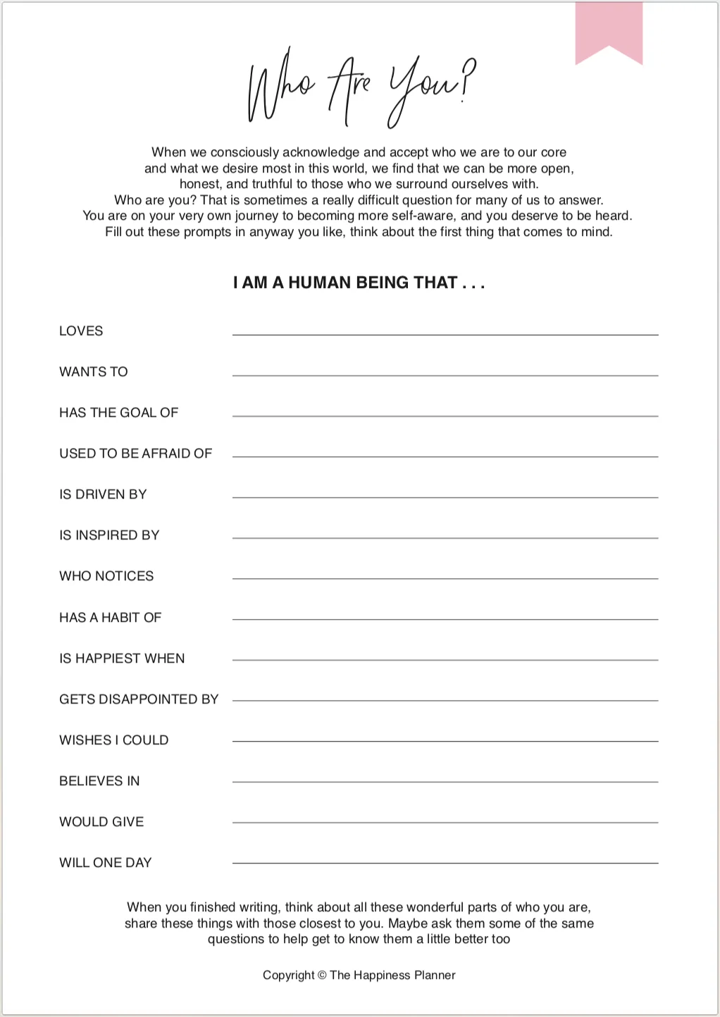 Printables: #SelfAwareness
