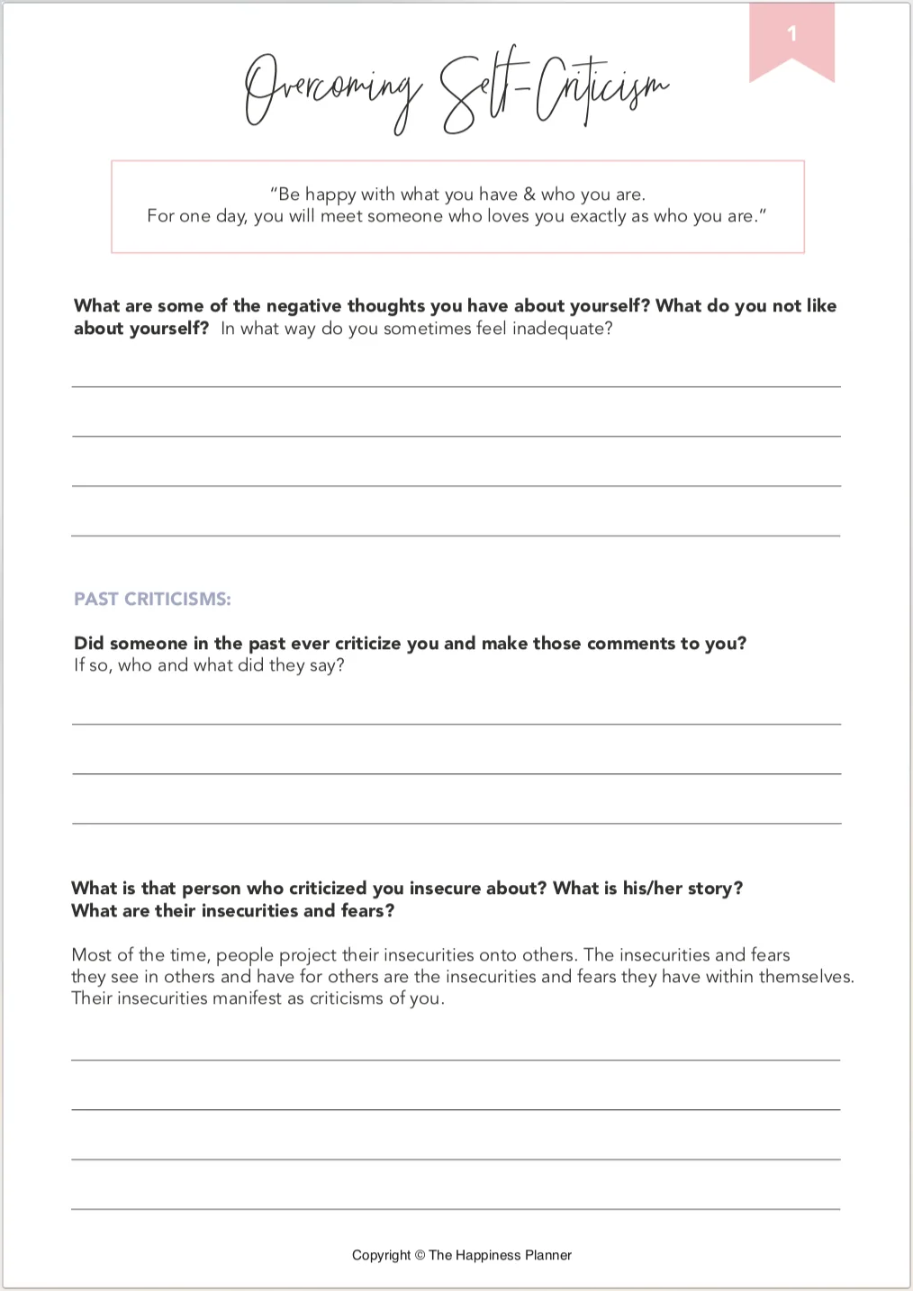 Printables: #SelfLove