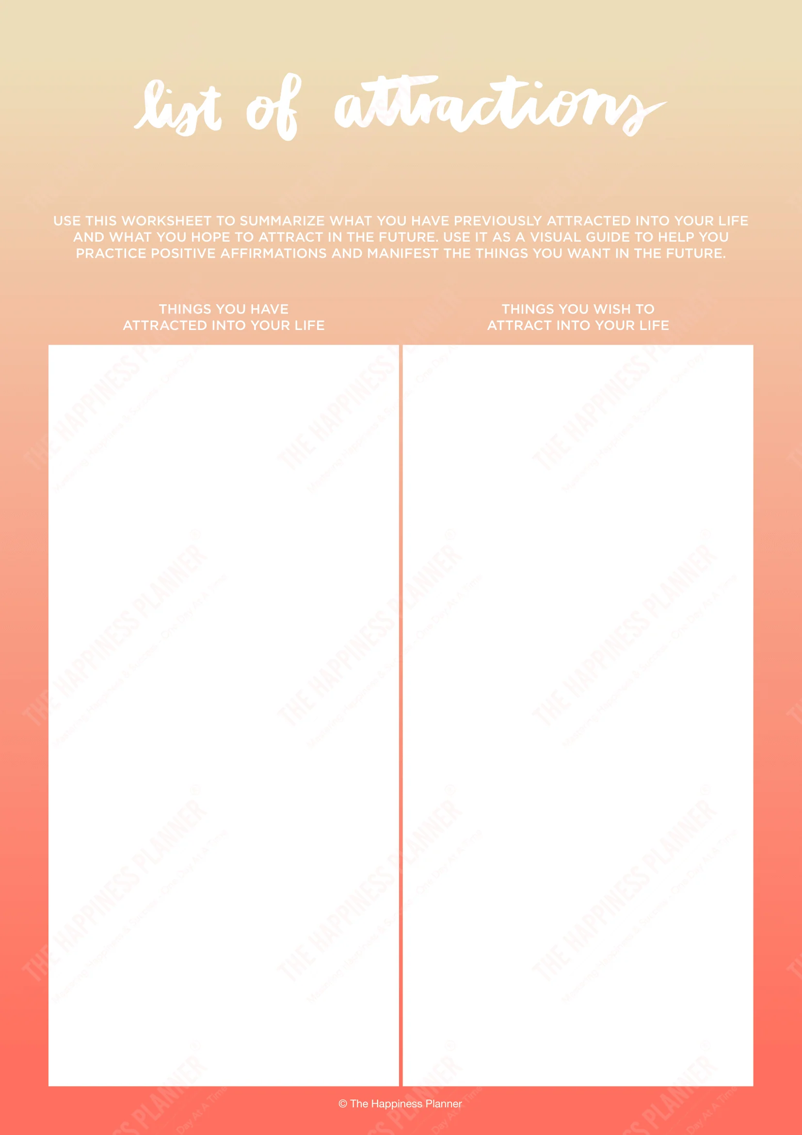 Premium Printables: #LawofAttraction