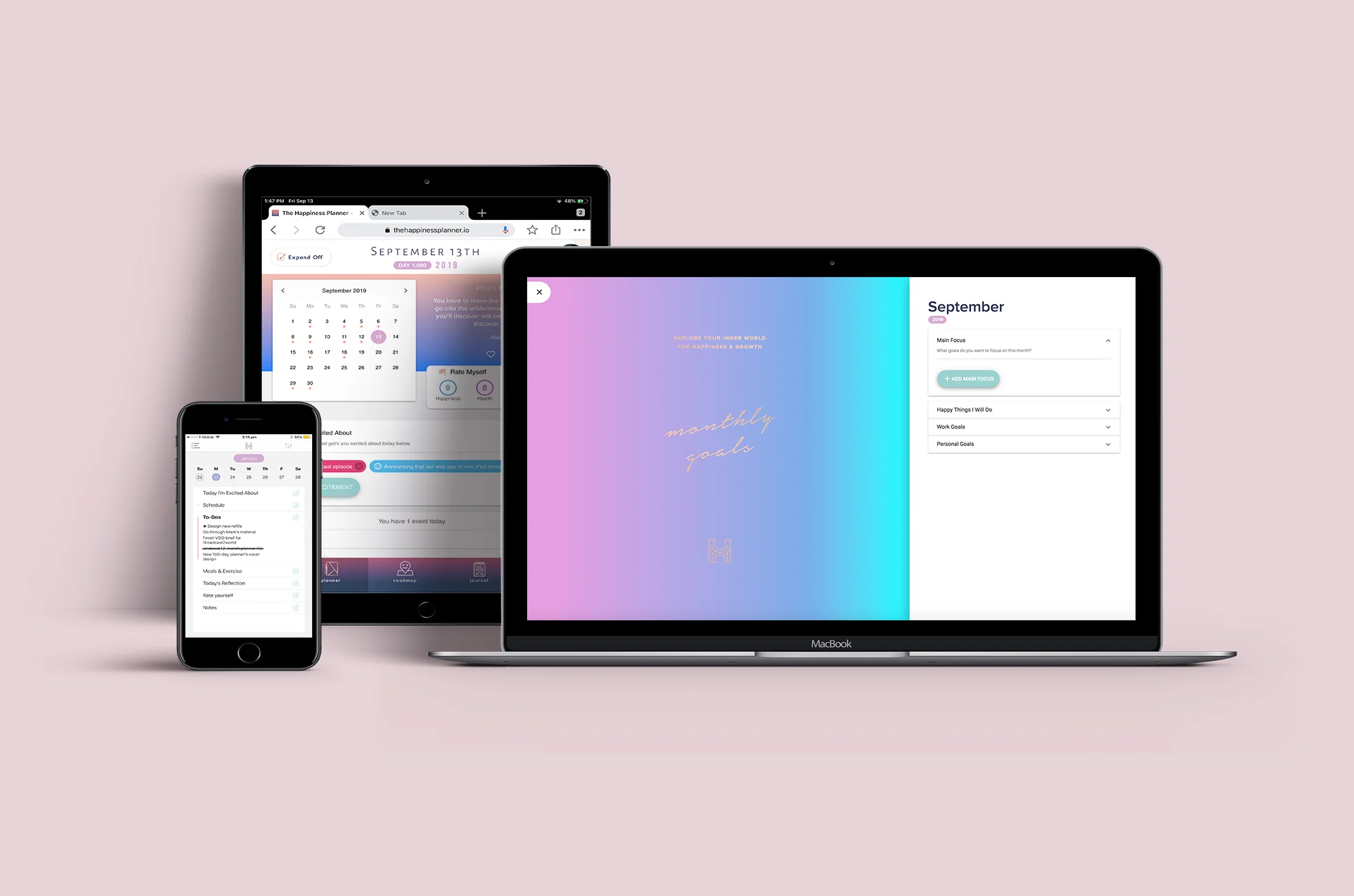 Happiness Planner App Subscription